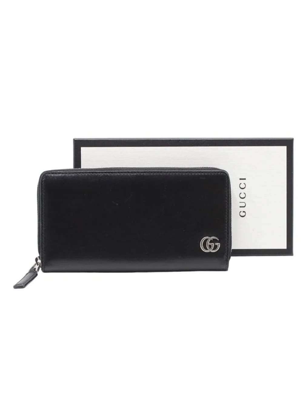 Gucci GG Marmont Leather Zip Around Wallet